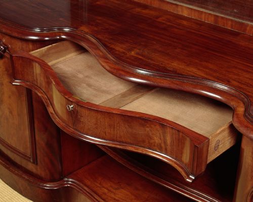 VERY LARGE MAHOGANY PEDESTAL SIDEBOARD C1870 - ADDITIONAL PHOTO 8