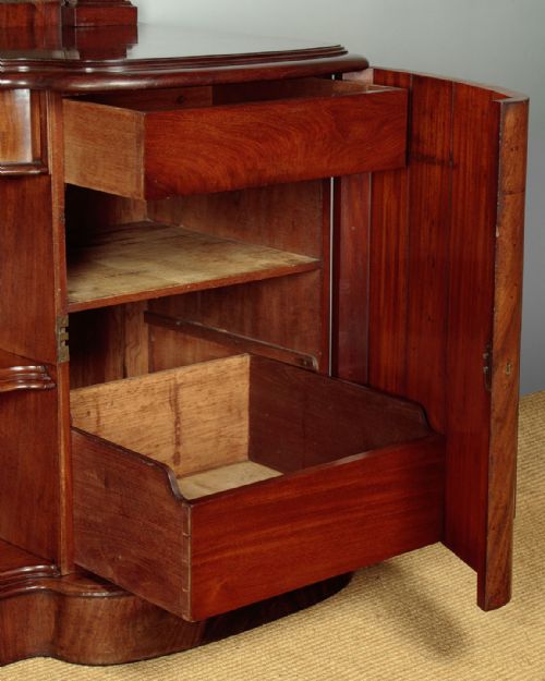 VERY LARGE MAHOGANY PEDESTAL SIDEBOARD C1870 - ADDITIONAL PHOTO 11