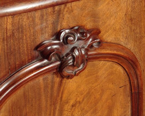 VERY LARGE MAHOGANY PEDESTAL SIDEBOARD C1870 - ADDITIONAL PHOTO 12
