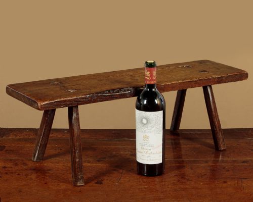 18THC OAK STEP STOOL C1760 - ADDITIONAL PHOTO 1