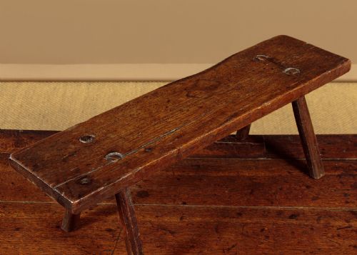 18THC OAK STEP STOOL C1760 - ADDITIONAL PHOTO 4