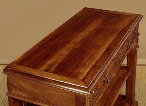 GOTHIC REVIVAL CARVED WALNUT BUFFET C1880 - ADDITIONAL PHOTO 4