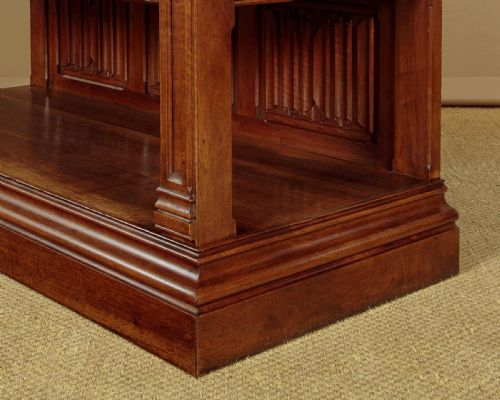 GOTHIC REVIVAL CARVED WALNUT BUFFET C1880 - ADDITIONAL PHOTO 12