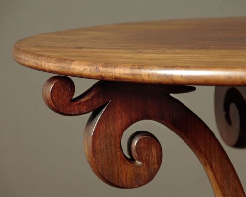 MAHOGANY PEDESTAL TABLE C1830 - ADDITIONAL PHOTO 5