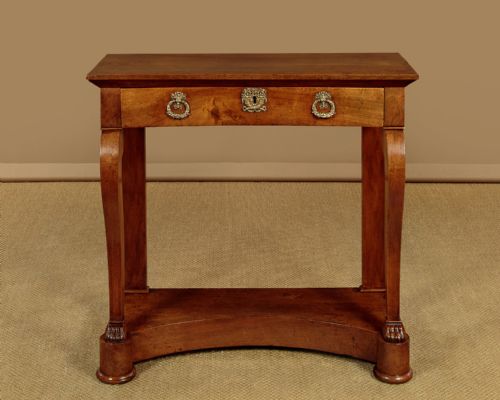 SMALL WALNUT CONSOLE TABLE C1840 - ADDITIONAL PHOTO 1