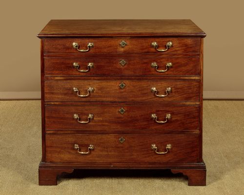 EARLY 19THC MAHOGANY SECRETAIRE BUREAU CHEST OF DRAWERS C1820 - ADDITIONAL PHOTO 2