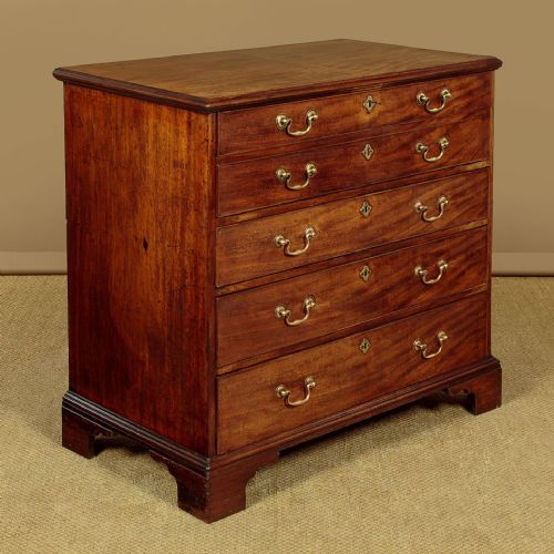 EARLY 19THC MAHOGANY SECRETAIRE BUREAU CHEST OF DRAWERS C1820 - ADDITIONAL PHOTO 3