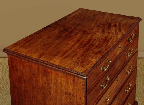 EARLY 19THC MAHOGANY SECRETAIRE BUREAU CHEST OF DRAWERS C1820 - ADDITIONAL PHOTO 5
