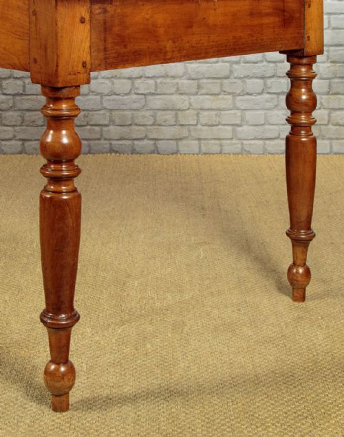 FRENCH CHERRY WOOD FARMHOUSE KITCHEN DINING TABLE C1860 - ADDITIONAL PHOTO 10