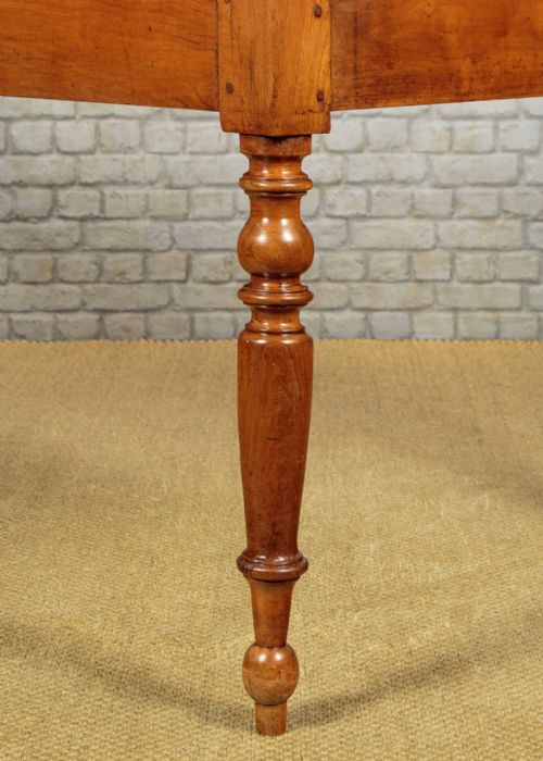 FRENCH CHERRY WOOD FARMHOUSE KITCHEN DINING TABLE C1860 - ADDITIONAL PHOTO 11