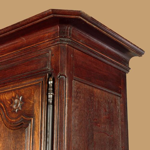 TALL 18THC FRENCH OAK HOUSEKEEPER'S CUPBOARD C1770 - ADDITIONAL PHOTO 5