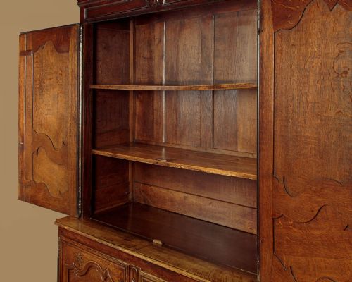 TALL 18THC FRENCH OAK HOUSEKEEPER'S CUPBOARD C1770 - ADDITIONAL PHOTO 6