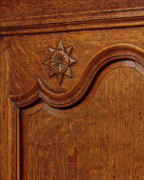 TALL 18THC FRENCH OAK HOUSEKEEPER'S CUPBOARD C1770 - ADDITIONAL PHOTO 12