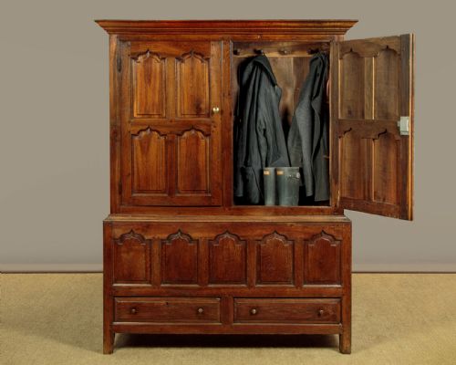 18THC OAK TACK CUPBOARD C1760 - ADDITIONAL PHOTO 1