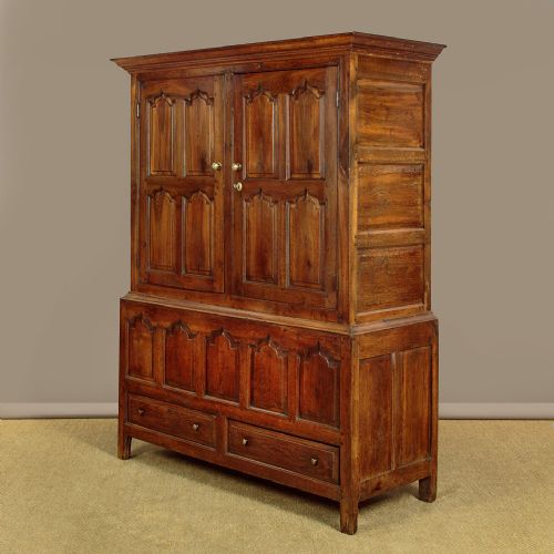 18THC OAK TACK CUPBOARD C1760 - ADDITIONAL PHOTO 3