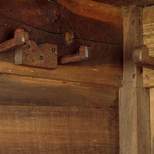 18THC OAK TACK CUPBOARD C1760 - ADDITIONAL PHOTO 9