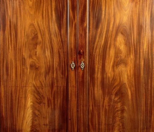 GEORGE III MAHOGANY LINEN PRESS C1800 - ADDITIONAL PHOTO 4