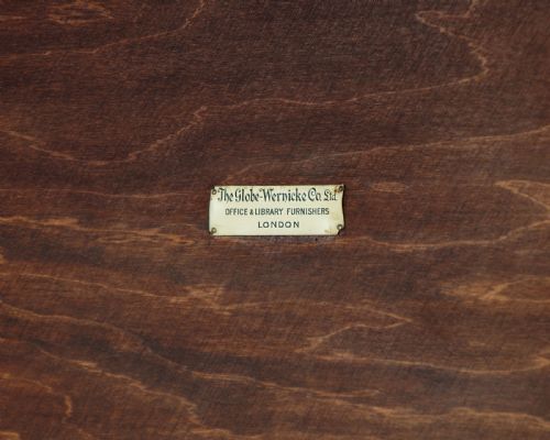 SET OF THREE OAK STACKING OFFICE BOOKCASES C1910 - ADDITIONAL PHOTO 11