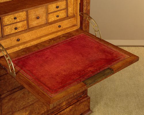 BURR WALNUT SECRETAIRE ABATTANT C1840 - ADDITIONAL PHOTO 5