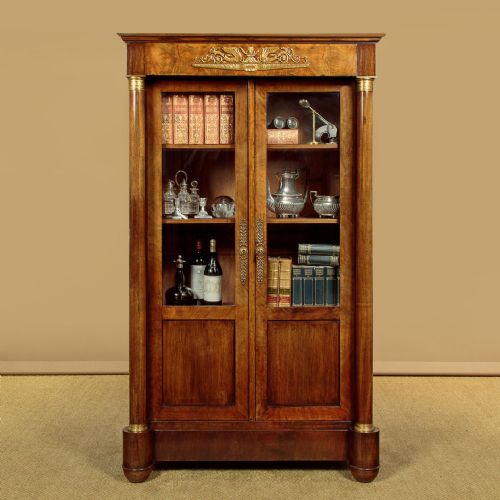 FRENCH EMPIRE STYLE BOOKCASE C1890 - ADDITIONAL PHOTO 1