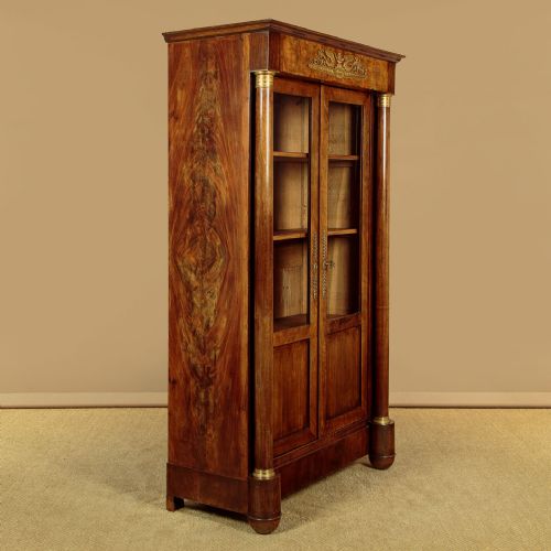 FRENCH EMPIRE STYLE BOOKCASE C1890 - ADDITIONAL PHOTO 2