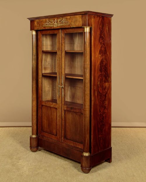 FRENCH EMPIRE STYLE BOOKCASE C1890 - ADDITIONAL PHOTO 3