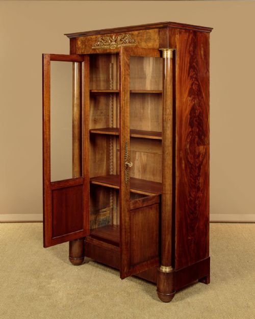 FRENCH EMPIRE STYLE BOOKCASE C1890 - ADDITIONAL PHOTO 4