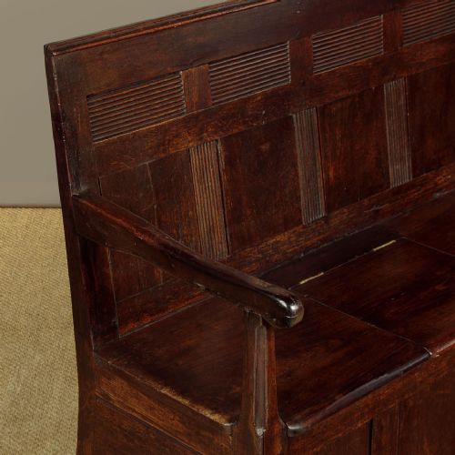SMALL WELSH BOX SETTLE C1800 - ADDITIONAL PHOTO 4