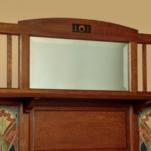 ARTS CRAFTS HALL SEAT C1910 - ADDITIONAL PHOTO 8
