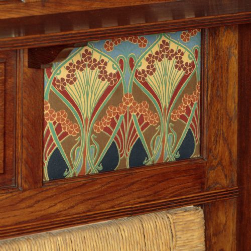 ARTS CRAFTS HALL SEAT C1910 - ADDITIONAL PHOTO 12