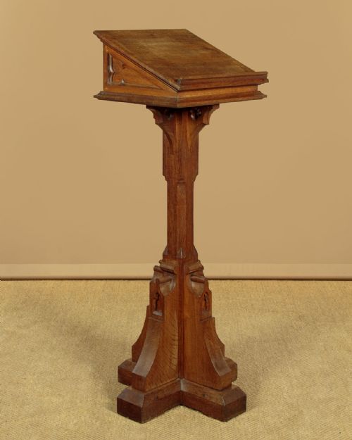 Gothic Oak Lectern C.1910