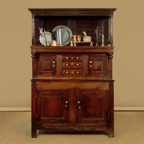 SMALL WELSH OAK CWPWRDD TRIDARN C1760 - ADDITIONAL PHOTO 1
