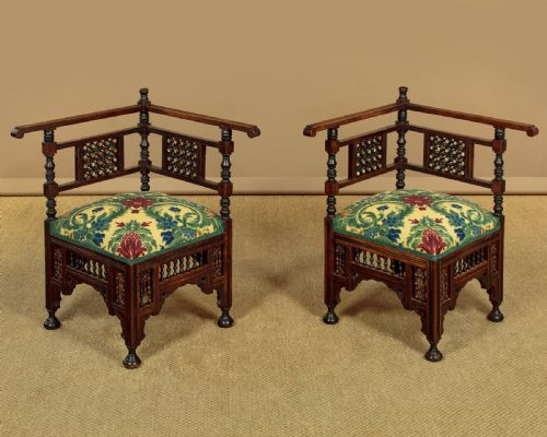 Pair of Syrian Armchairs C.1920
