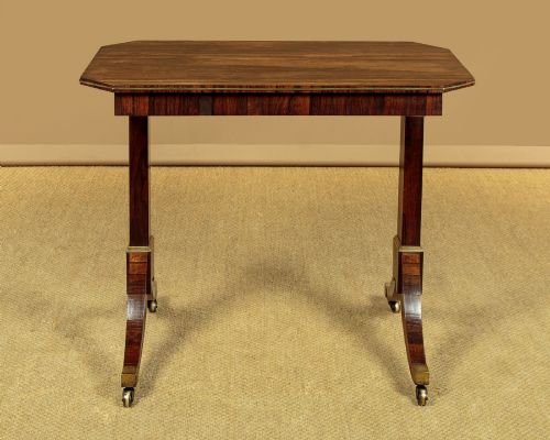 REGENCY ROSEWOOD WRITING TABLE C1820 - ADDITIONAL PHOTO 3