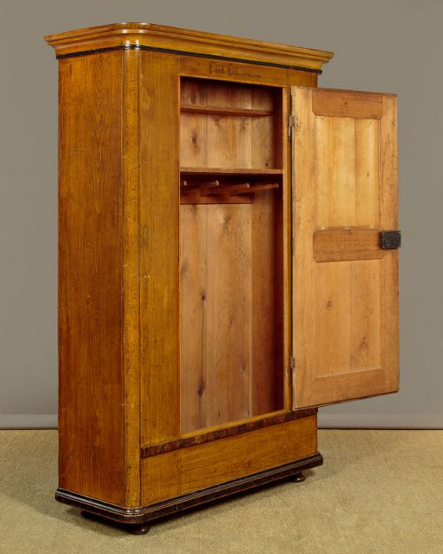 TYROLEAN PAINTED PINE WARDROBE DATED 1852 - ADDITIONAL PHOTO 2
