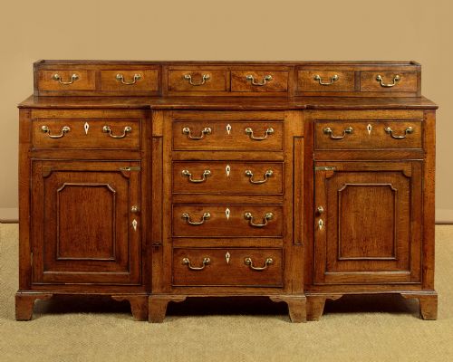 WELSH DRESSER BASE WITH SPICE DRAWERS C1800