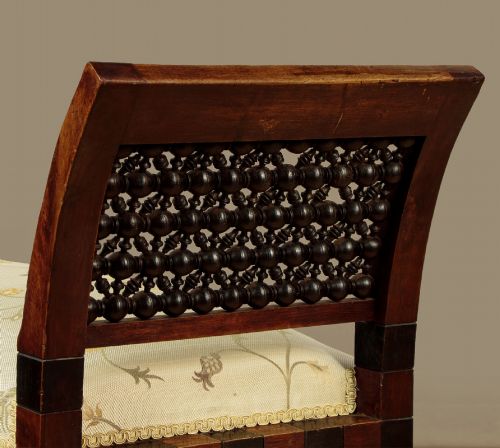 SYRIAN PEARL INLAID WINDOW SEAT C1920 - ADDITIONAL PHOTO 5