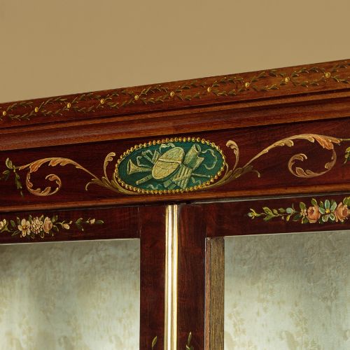ADAMS STYLE PAINTED DISPLAY CABINET BY JEWELL OF HOLBORN C1905 - ADDITIONAL PHOTO 5
