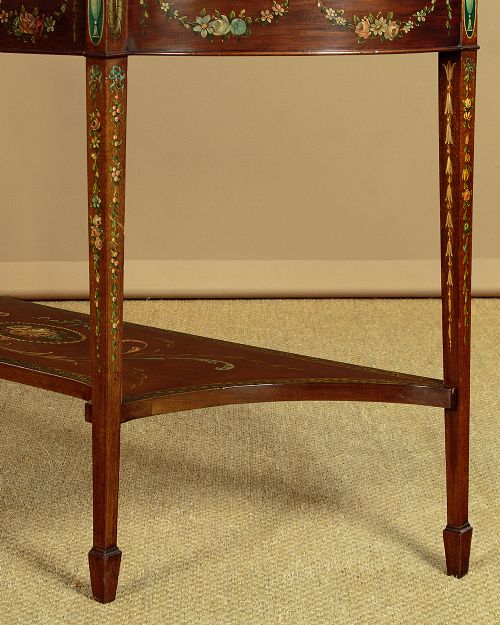 ADAMS STYLE PAINTED DISPLAY CABINET BY JEWELL OF HOLBORN C1905 - ADDITIONAL PHOTO 10