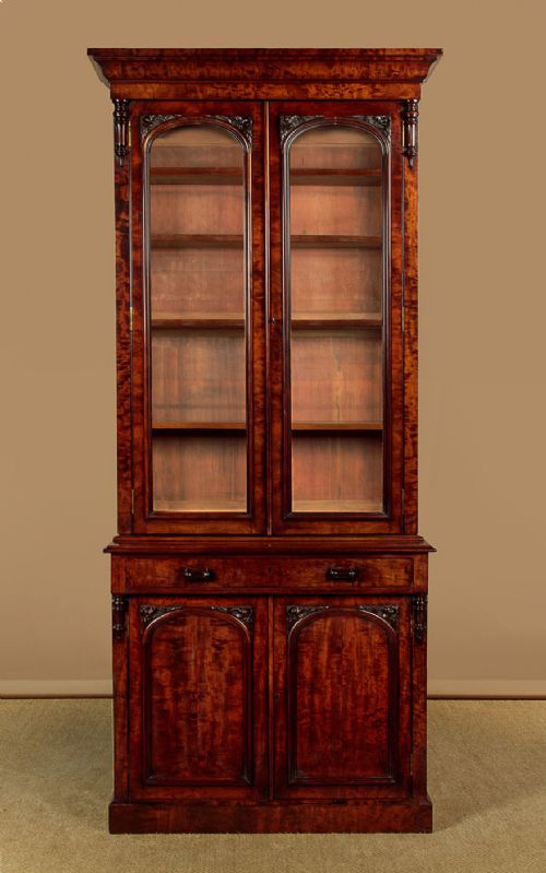 Tall Mahogany Bookcase by Garnett & Sons C.1850