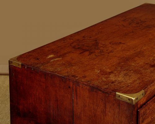 CAMPAIGN CHEST OF DRAWERS C1850 - ADDITIONAL PHOTO 6