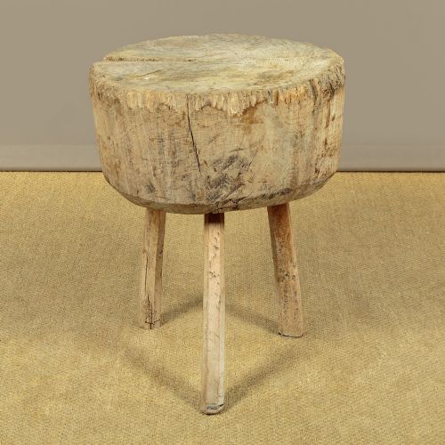 FRENCH PROVINCIAL ELM KITCHEN CHOPPING BLOCK C1890 - ADDITIONAL PHOTO 2
