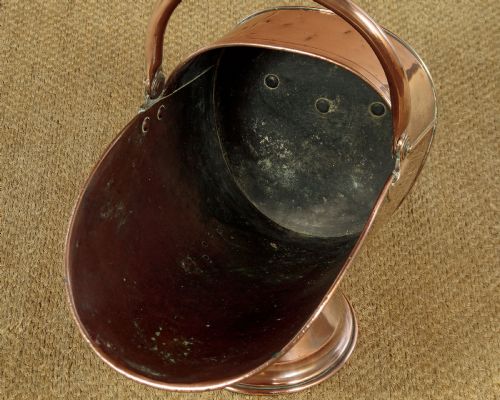 PAIR OF COPPER COAL SCUTTLES C1880 - ADDITIONAL PHOTO 7