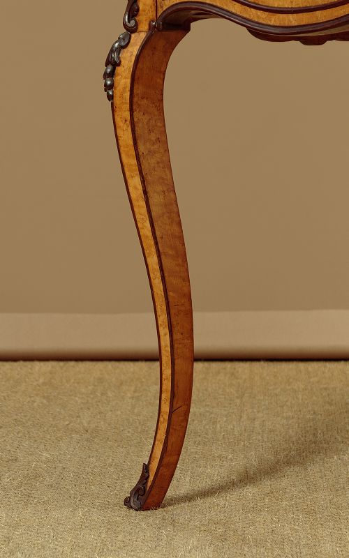 Birdseye Maple Bureau Bookcase c.1890 View XI