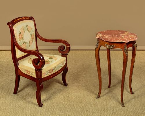 LOUIS XV STYLE WINE TABLE BY LMARTIN OF PARIS C1920 - ADDITIONAL PHOTO 2
