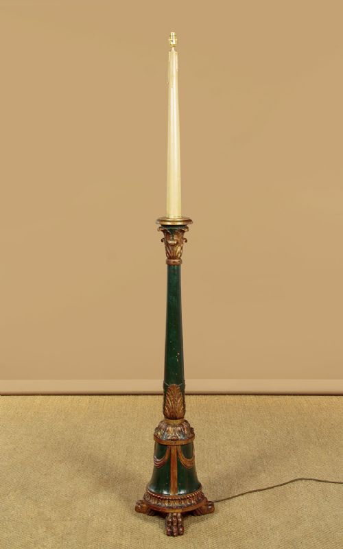 PAINTED STANDARD LAMP C1930