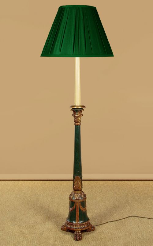 PAINTED STANDARD LAMP C1930 - ADDITIONAL PHOTO 1