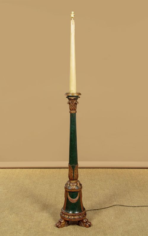 PAINTED STANDARD LAMP C1930 - ADDITIONAL PHOTO 2