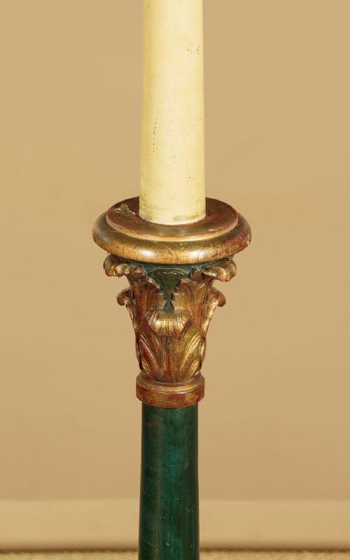 PAINTED STANDARD LAMP C1930 - ADDITIONAL PHOTO 4