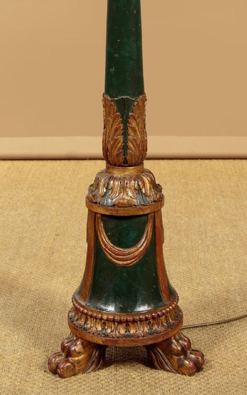 PAINTED STANDARD LAMP C1930 - ADDITIONAL PHOTO 5